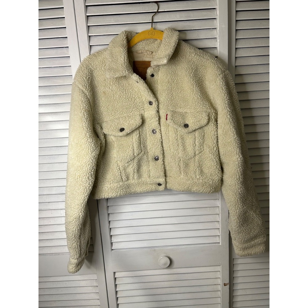 Levi Strauss Short Sherpa Style Jacket Size Small